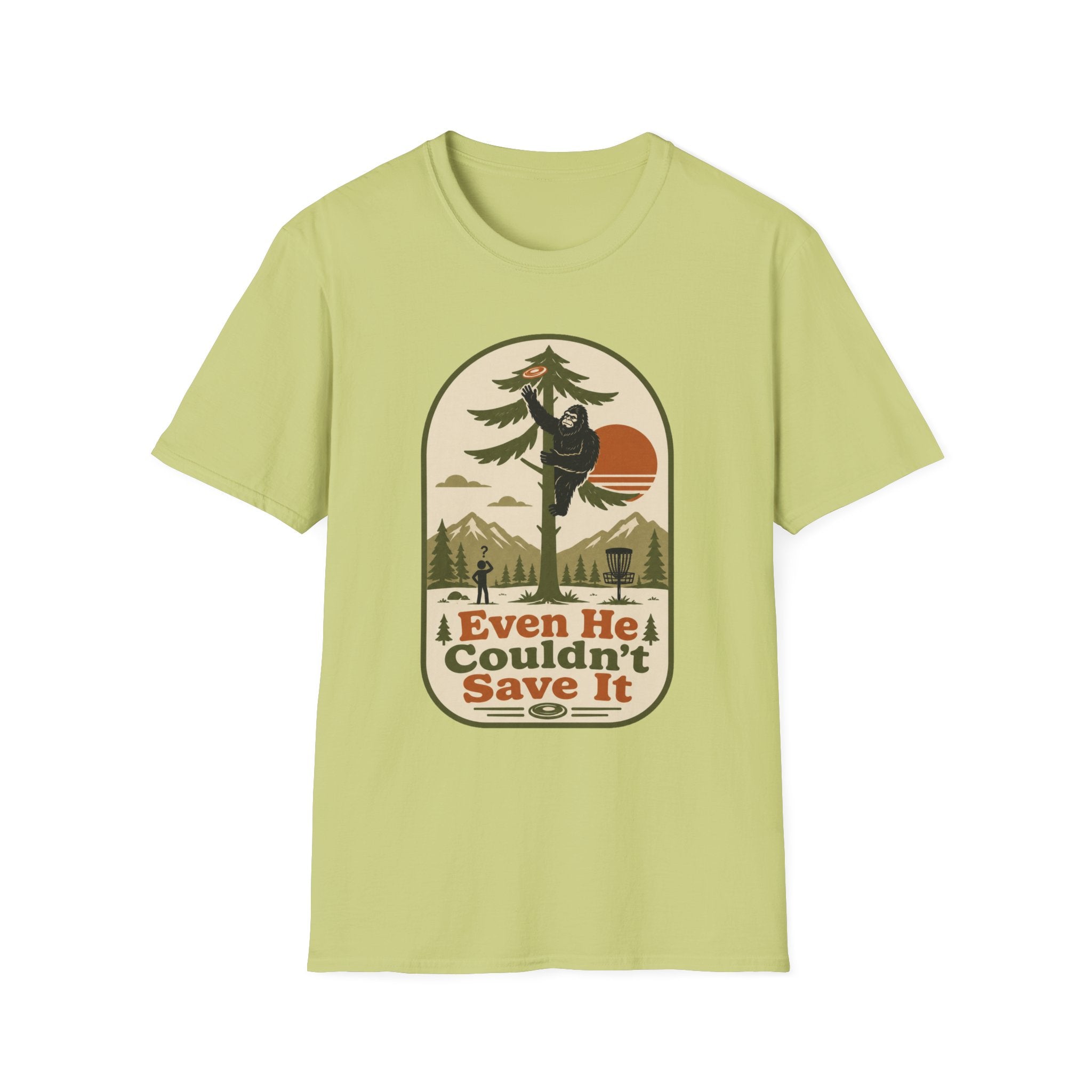 Even He Couldn't Save It Vintage Disc Golf T-Shirt