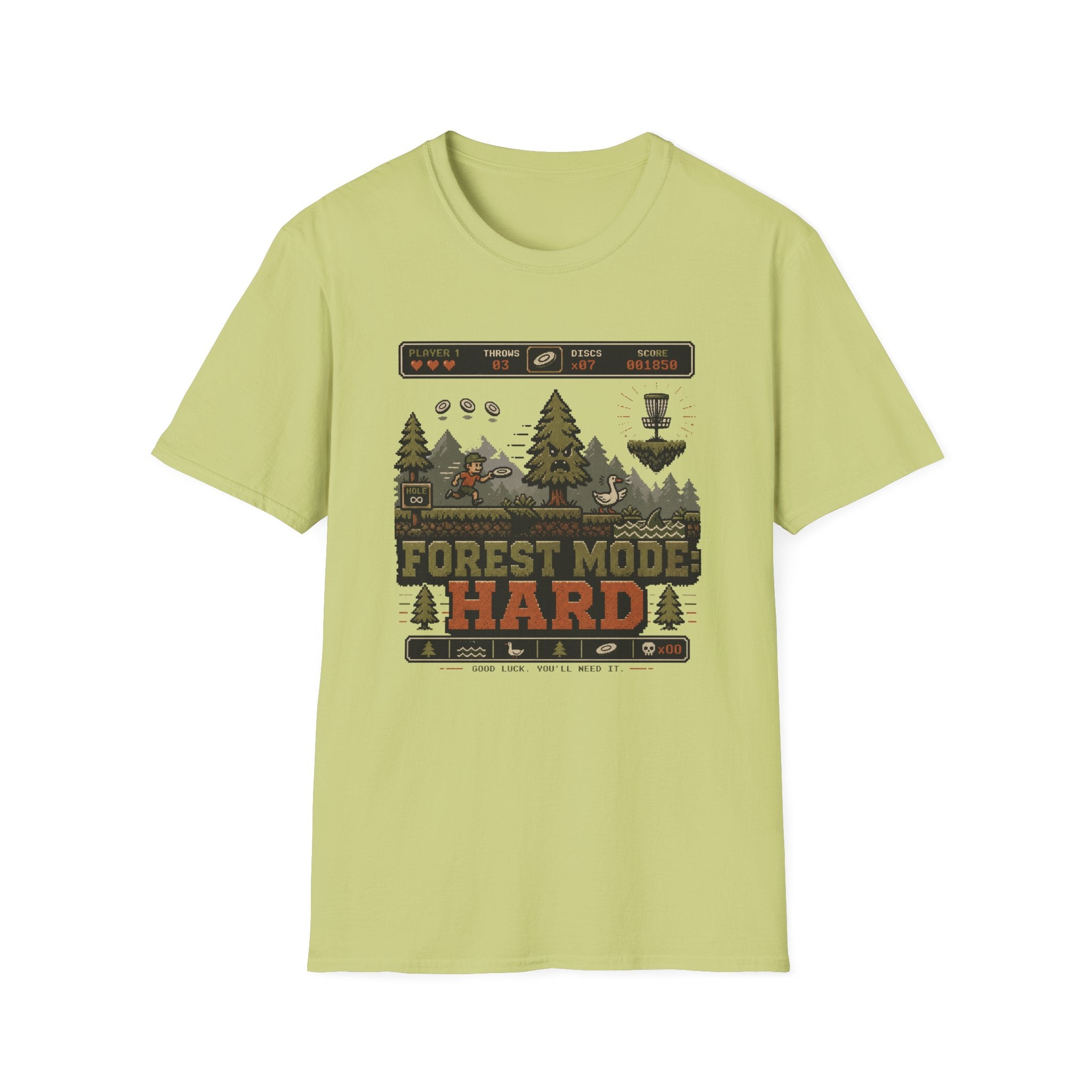 Forest Mode Hard Vintage Disc Golf T-Shirt