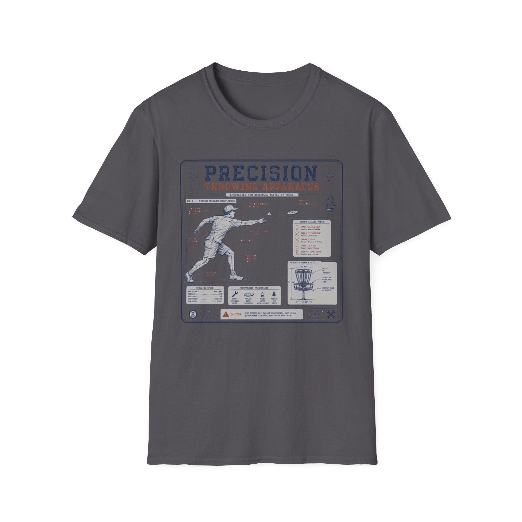 Precision Throwing Apparatus Vintage Disc Golf T-Shirt