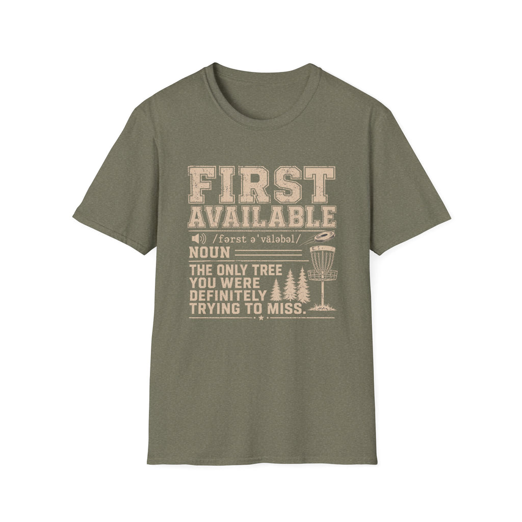 First Available Vintage Disc Golf T-Shirt