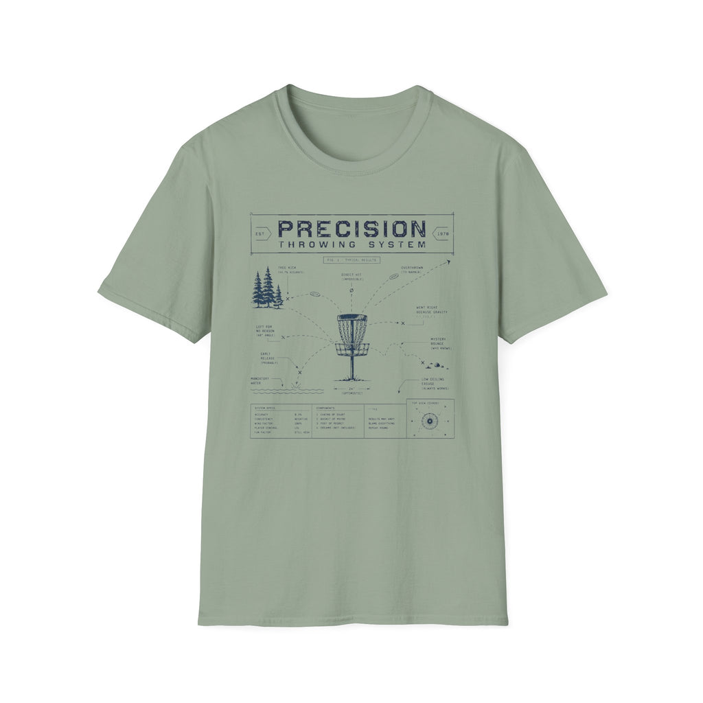 Precision Throwing System Vintage Disc Golf T-Shirt