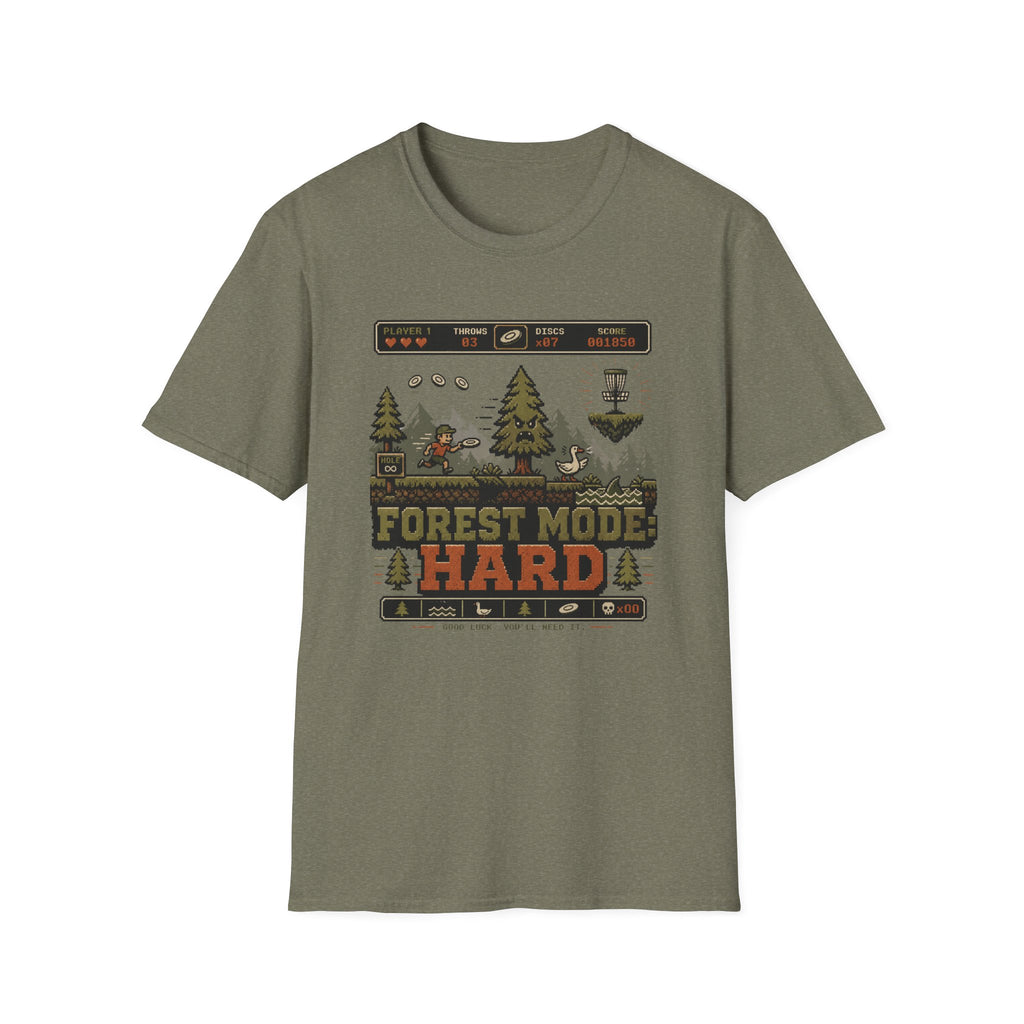 Forest Mode Hard Vintage Disc Golf T-Shirt