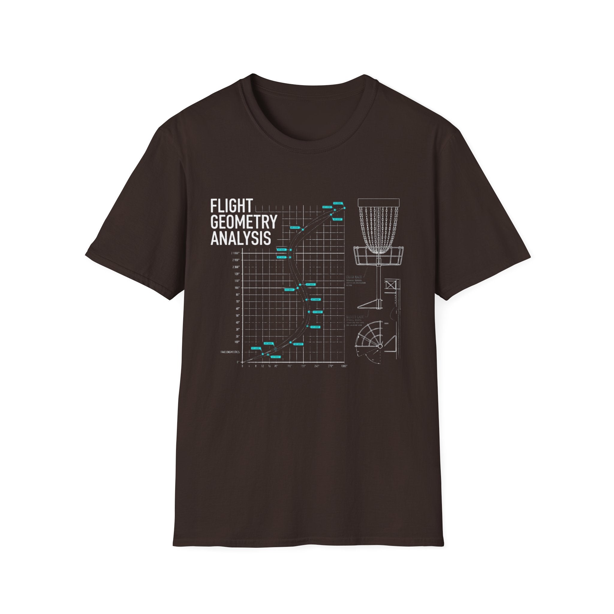 Flight Geometry Analysis Vintage Disc Golf T-Shirt