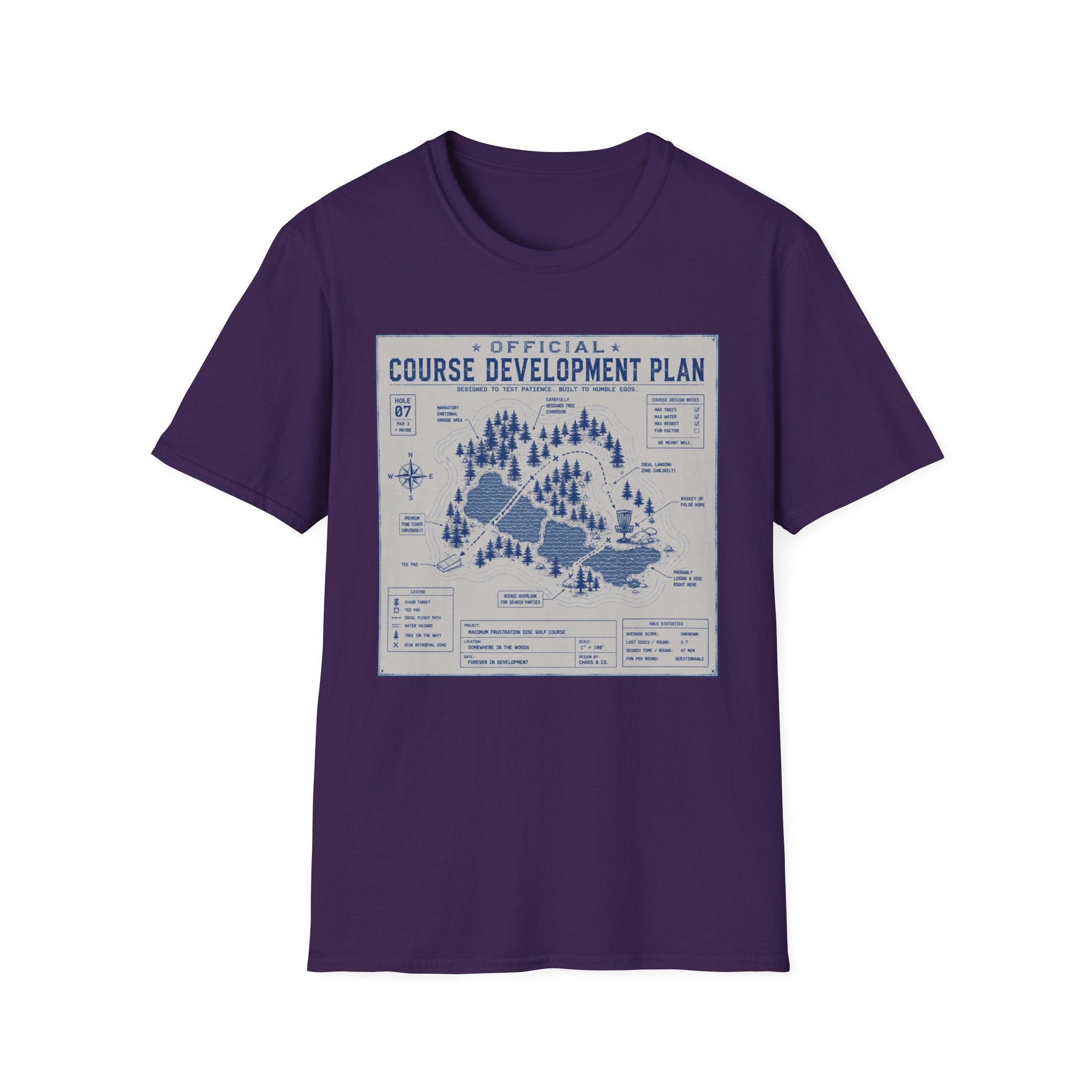 Course Development Plan Vintage Disc Golf T-Shirt