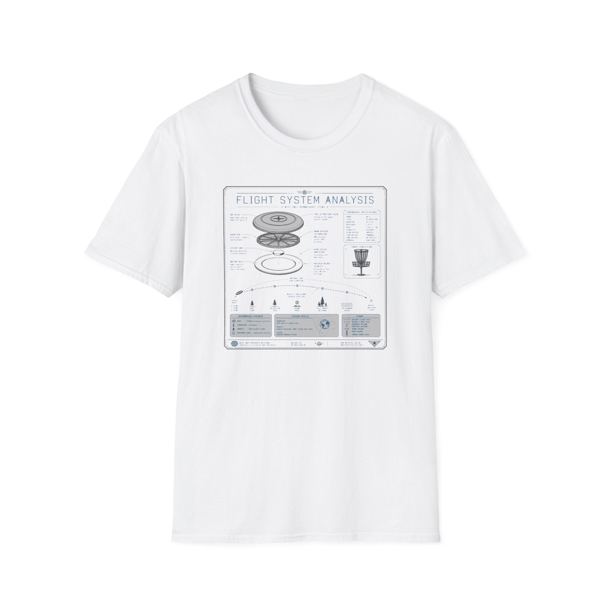 Flight System Analysis Vintage Disc Golf T-Shirt