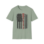DG Distressed Flag Vintage Disc Golf T-Shirt