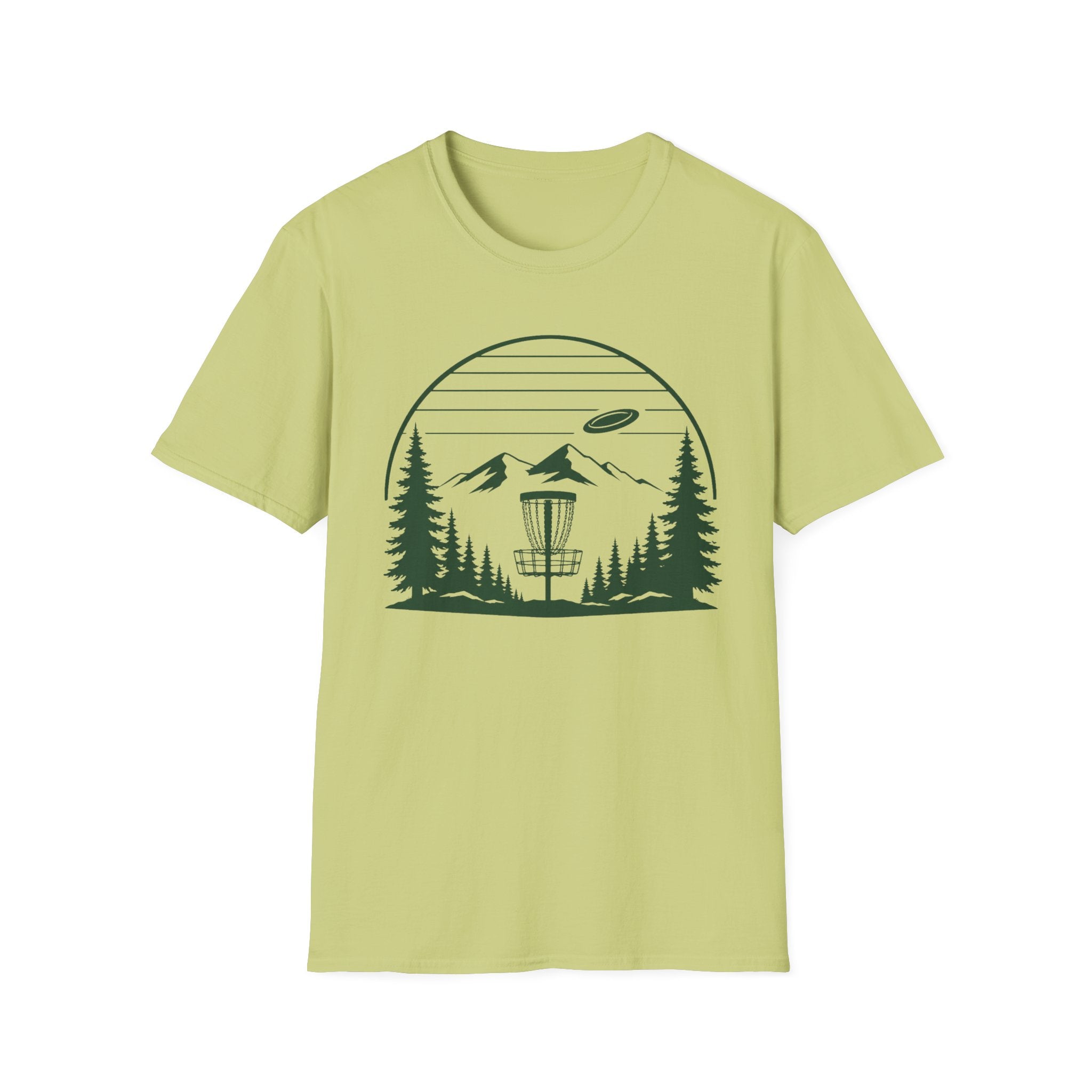 Landscape Basket Vintage Disc Golf T-Shirt