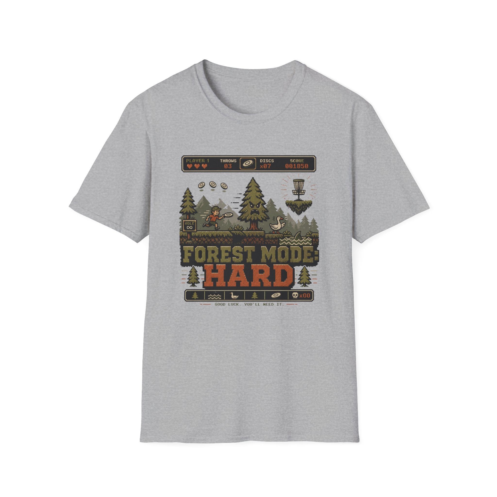 Forest Mode Hard Vintage Disc Golf T-Shirt