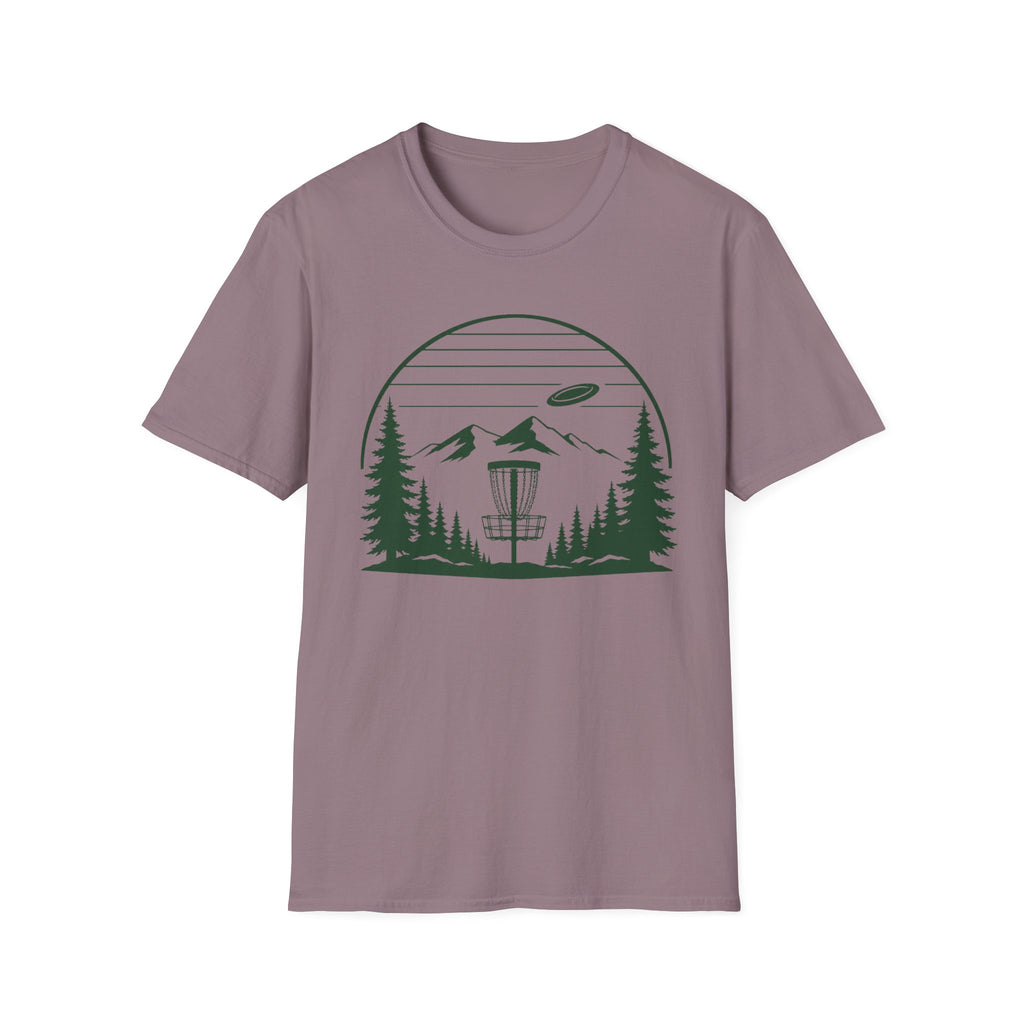 Landscape Basket Vintage Disc Golf T-Shirt