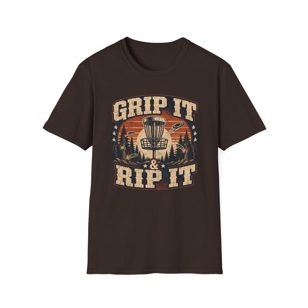 Grip It and Rip It Vintage Disc Golf T-Shirt