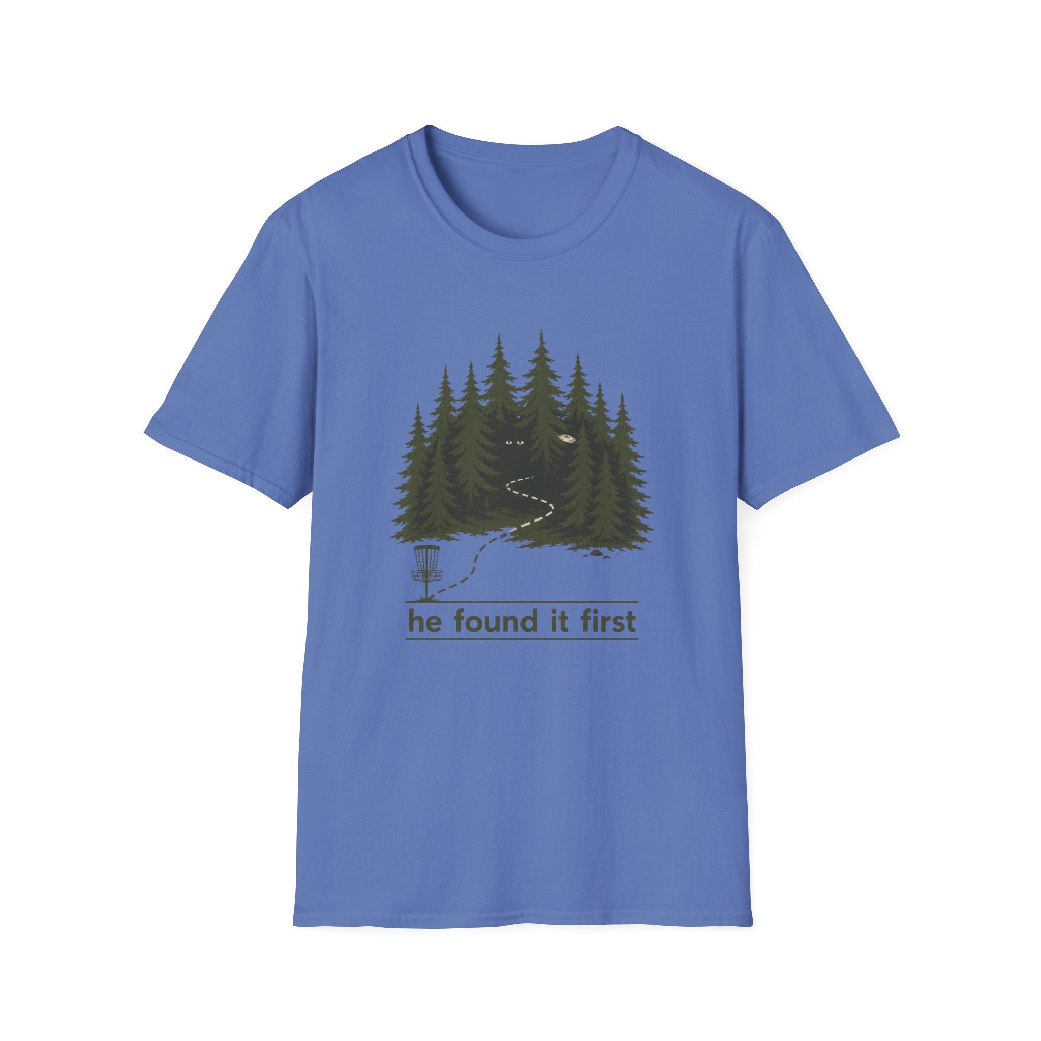 He Found It First Vintage Disc Golf T-Shirt