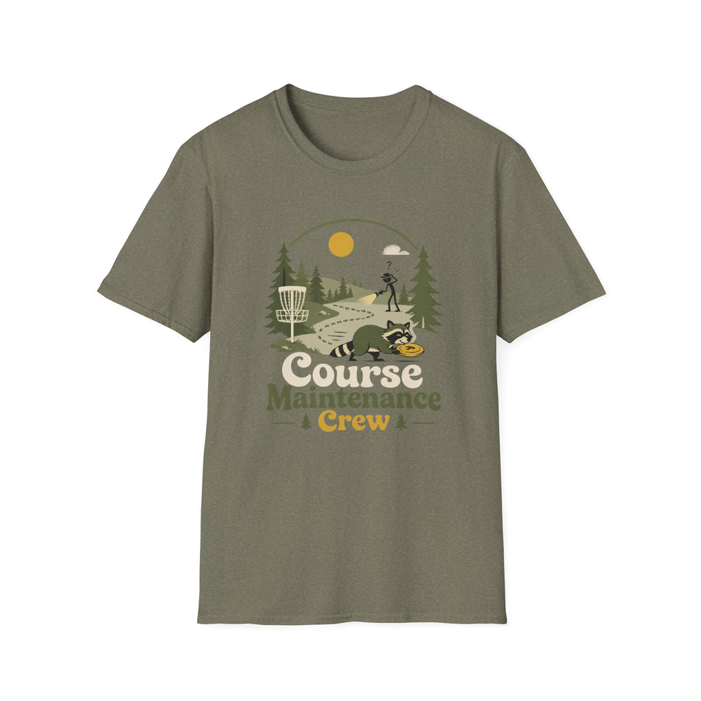 Course Maintenance Crew Vintage Disc Golf T-Shirt