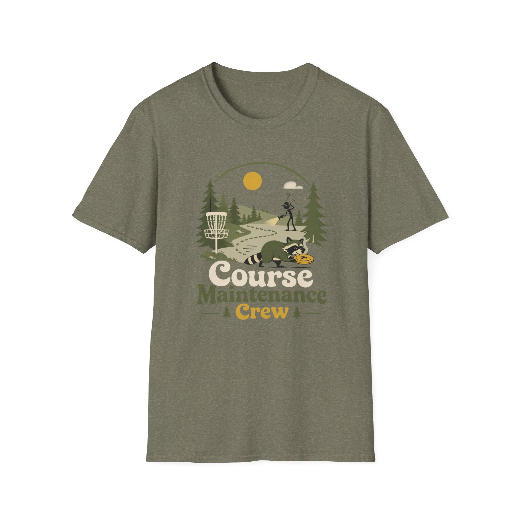 Course Maintenance Crew Vintage Disc Golf T-Shirt