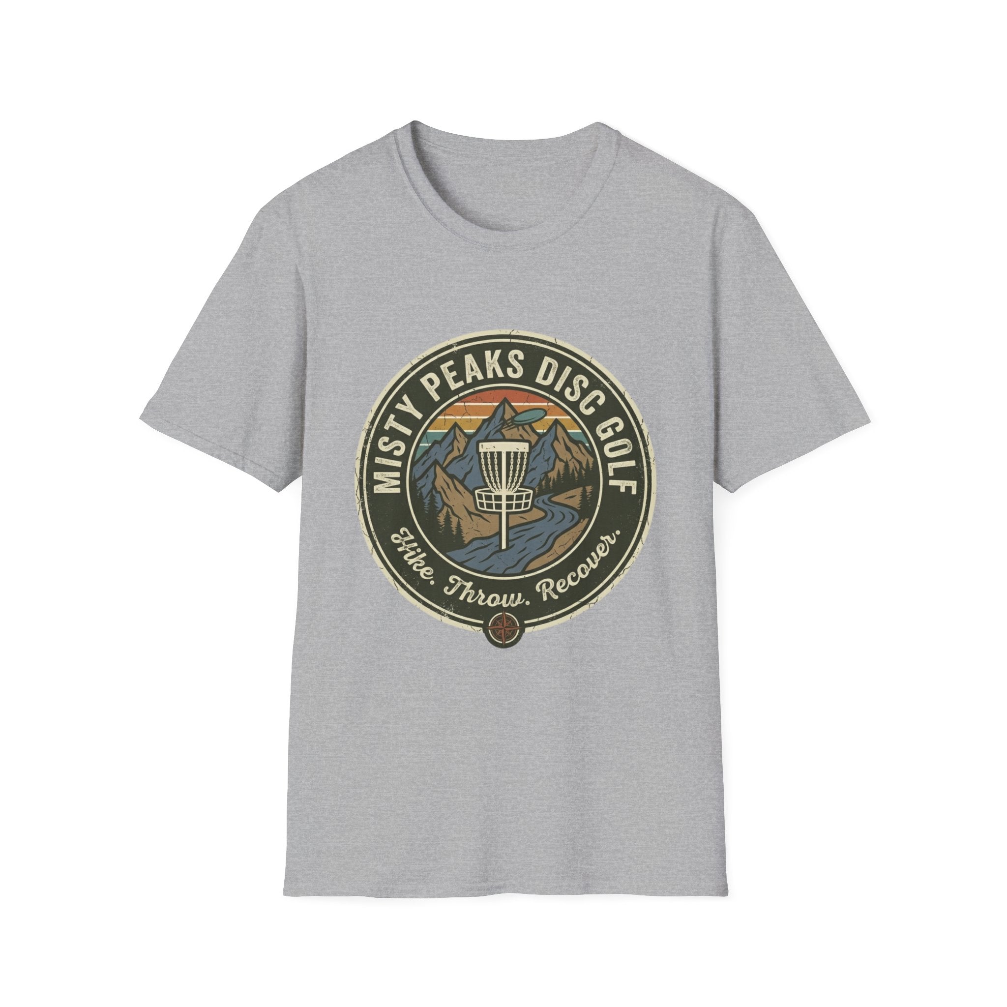 Misty Peaks Disc Golf Vintage Disc Golf T-Shirt