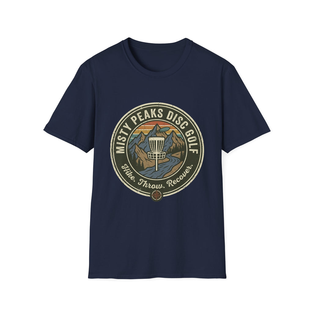 Misty Peaks Disc Golf Vintage Disc Golf T-Shirt