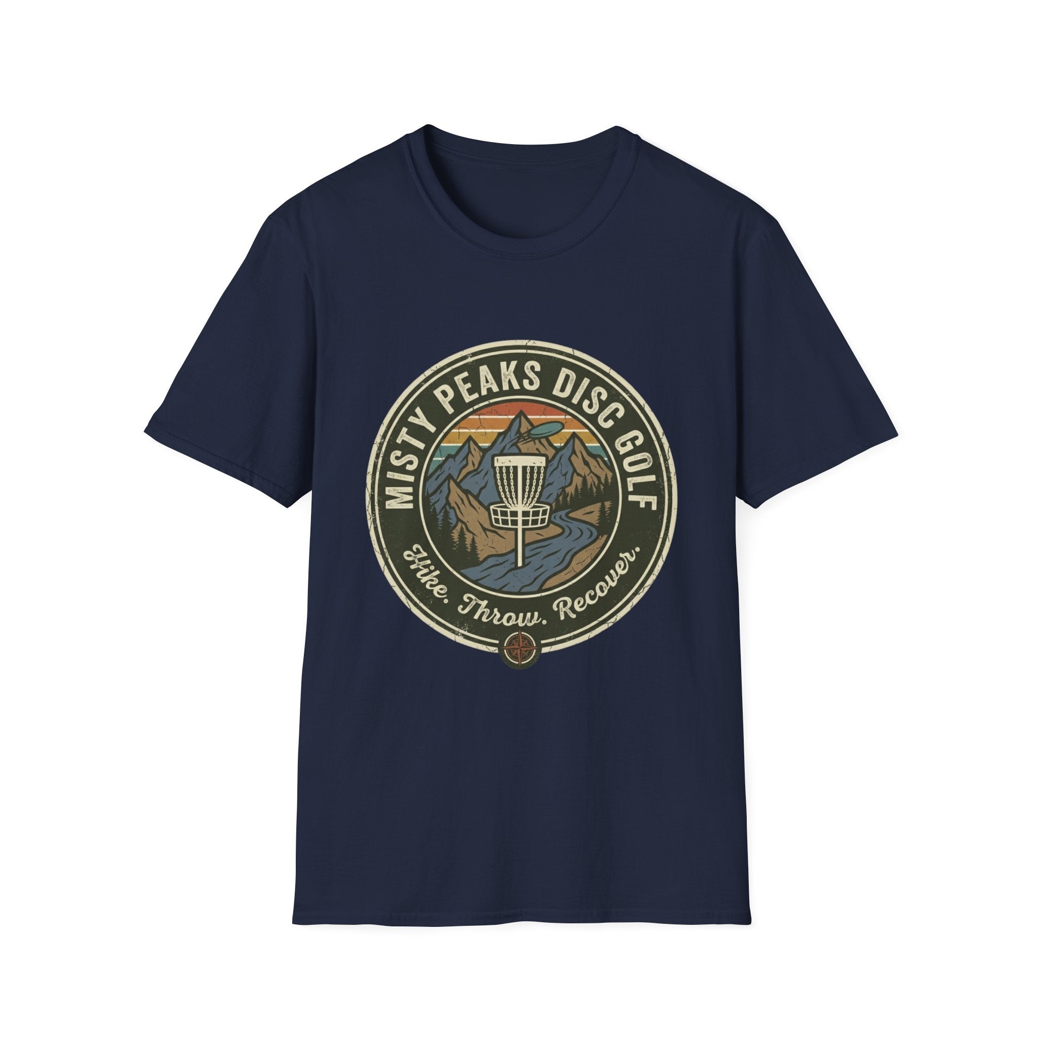 Misty Peaks Disc Golf Vintage Disc Golf T-Shirt