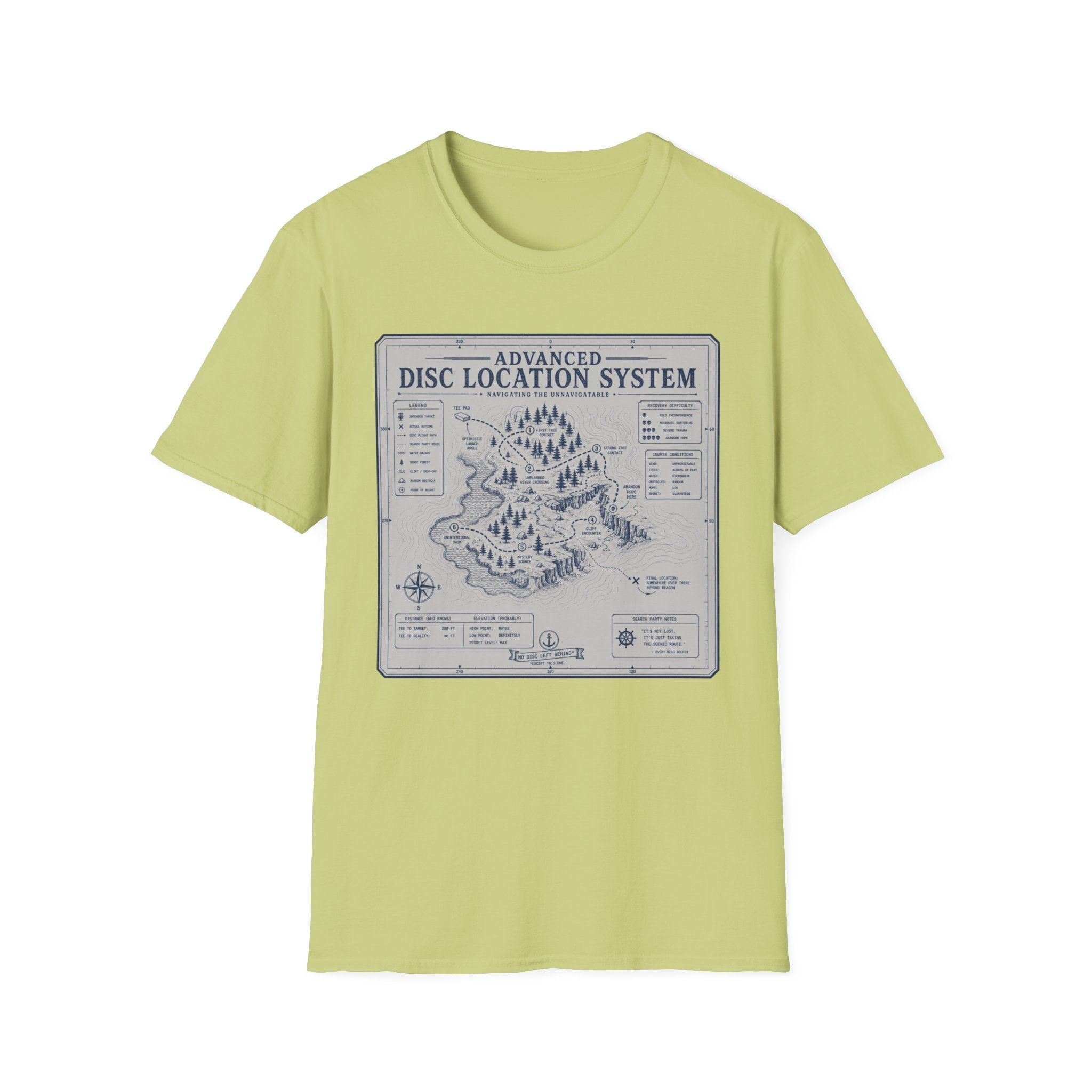 Disc Location System Vintage Disc Golf T-Shirt