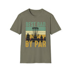 Best Dad By Par Vintage Disc Golf T-Shirt