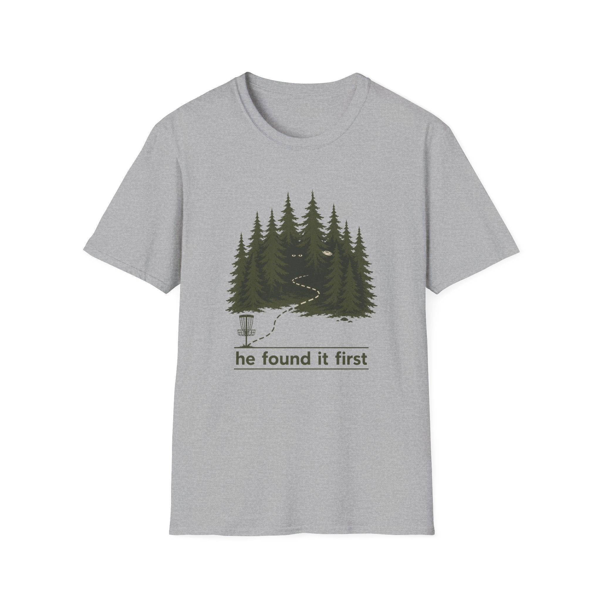 He Found It First Vintage Disc Golf T-Shirt