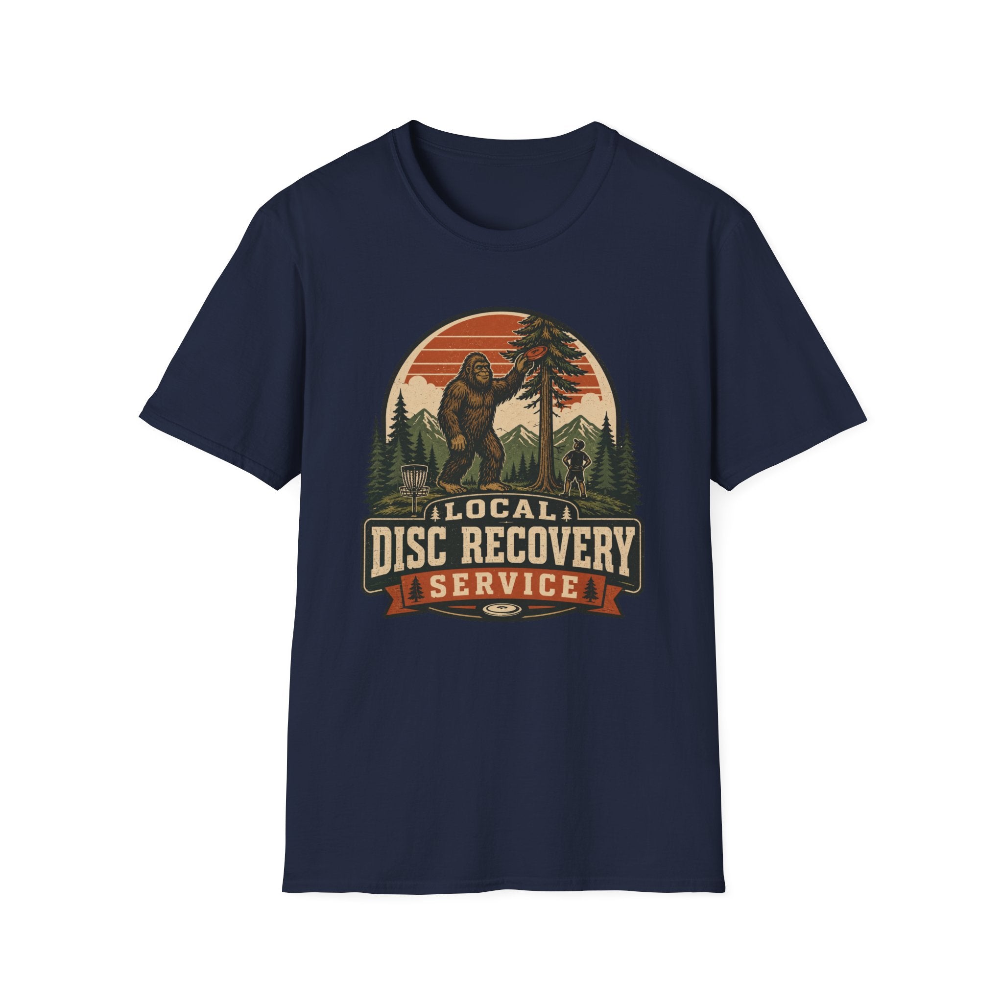 Local Disc Recovery Service Vintage Disc Golf T-Shirt
