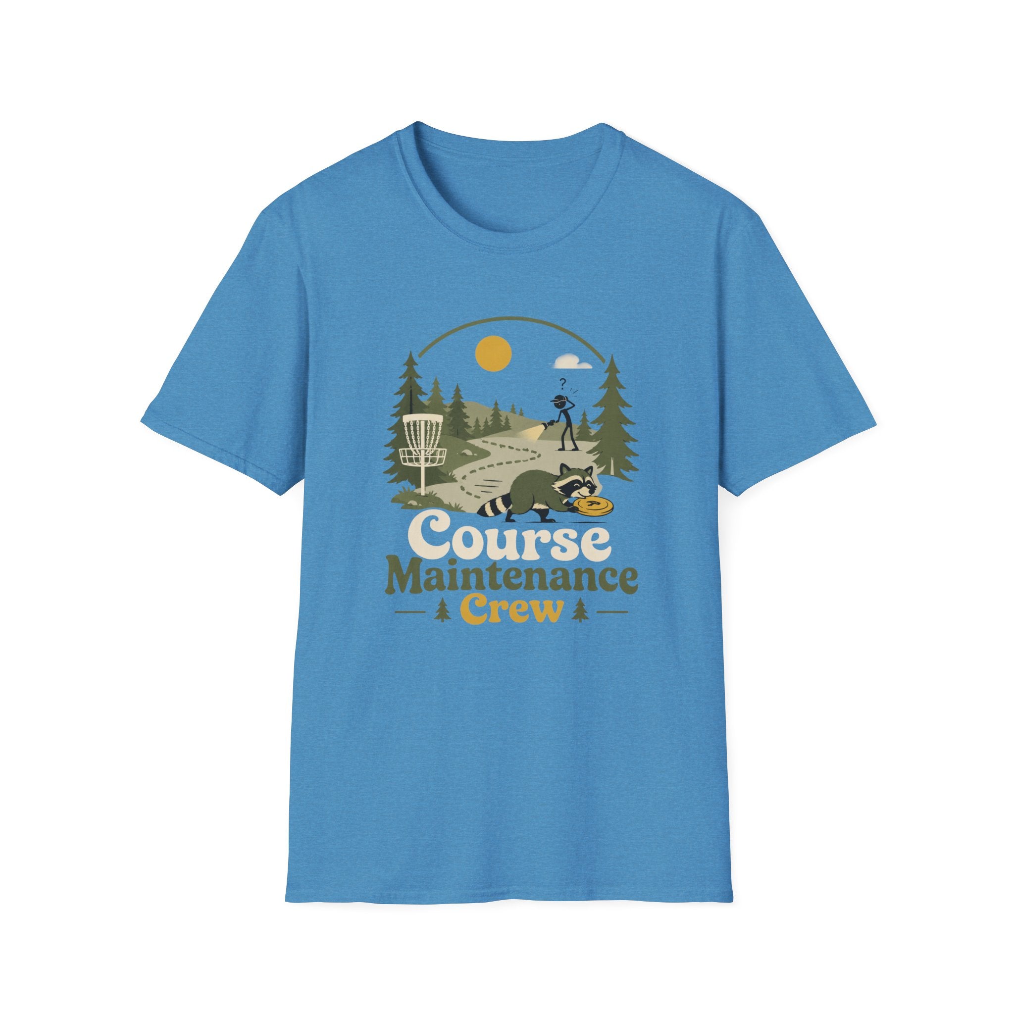 Course Maintenance Crew Vintage Disc Golf T-Shirt