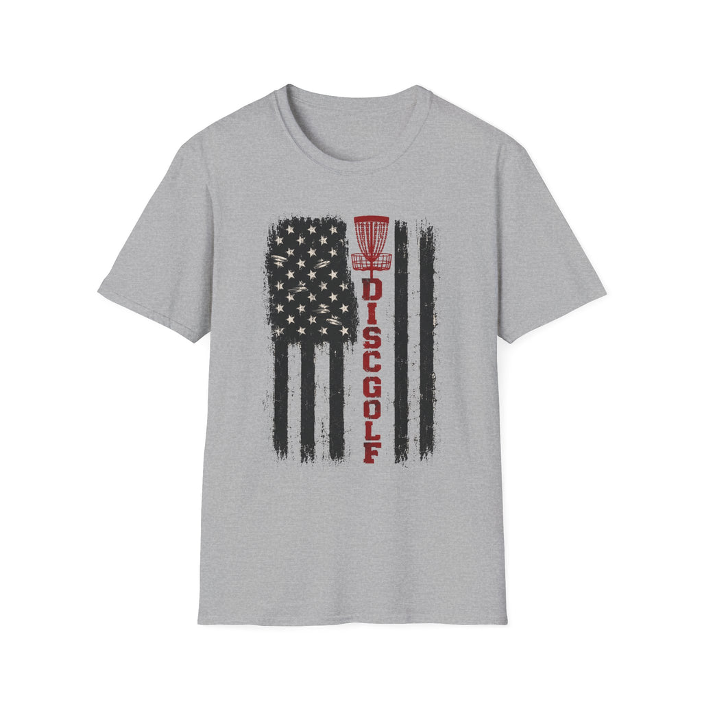 DG Distressed Flag Vintage Disc Golf T-Shirt