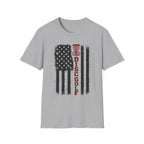 DG Distressed Flag Vintage Disc Golf T-Shirt