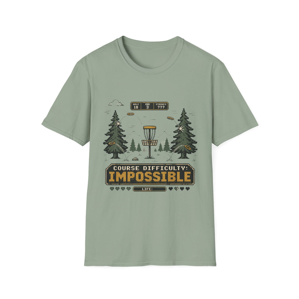 Course Difficulty Impossible Vintage Disc Golf T-Shirt