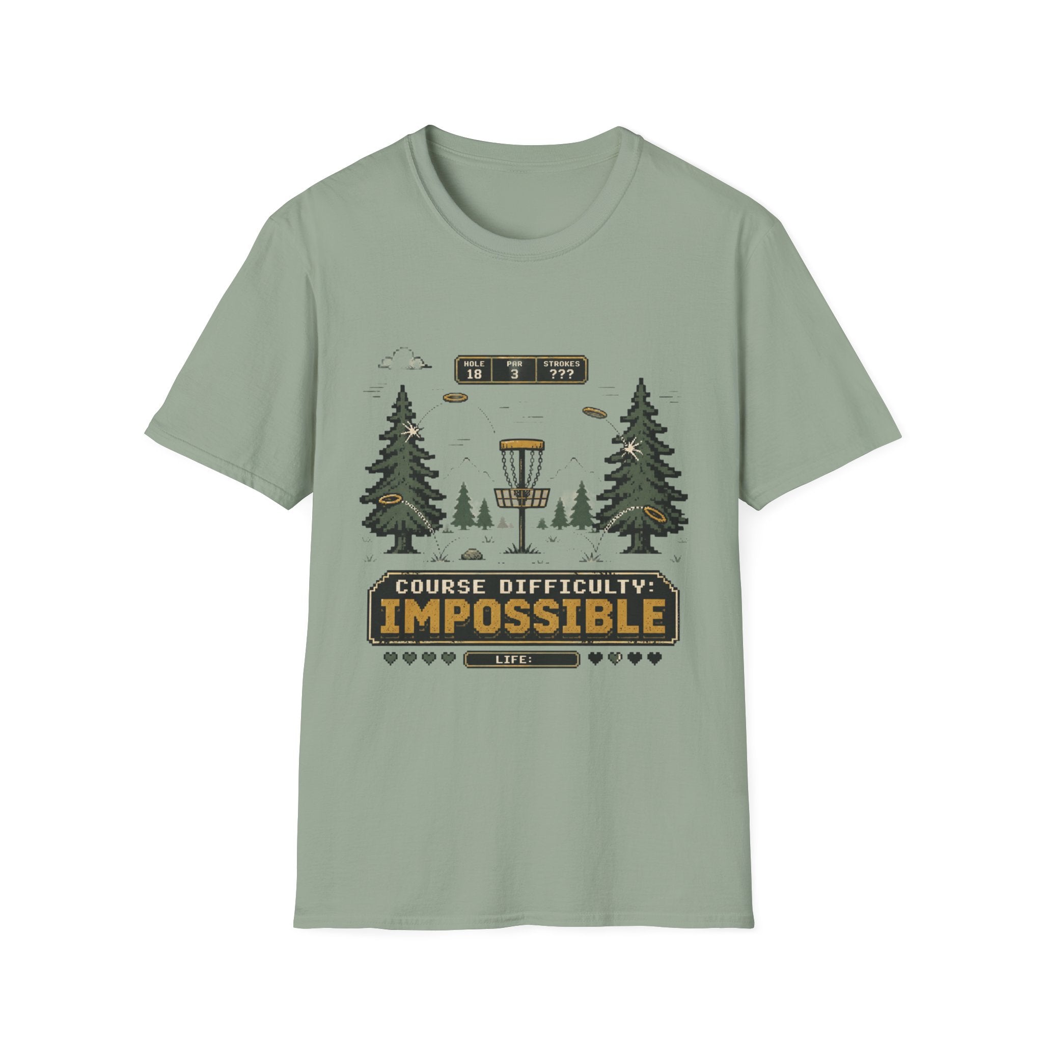 Course Difficulty Impossible Vintage Disc Golf T-Shirt