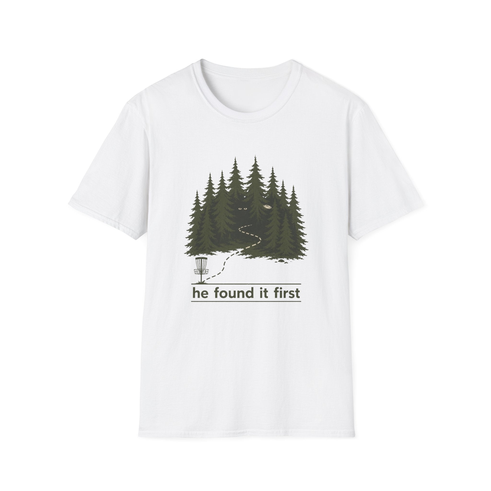 He Found It First Vintage Disc Golf T-Shirt