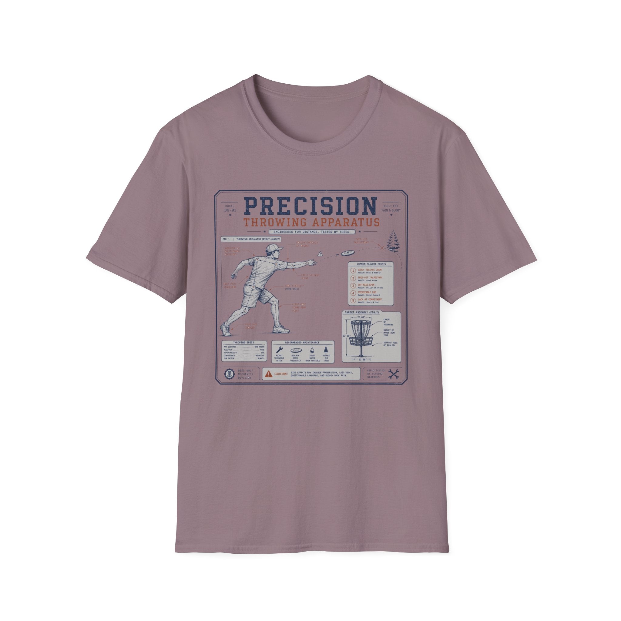 Precision Throwing Apparatus Vintage Disc Golf T-Shirt