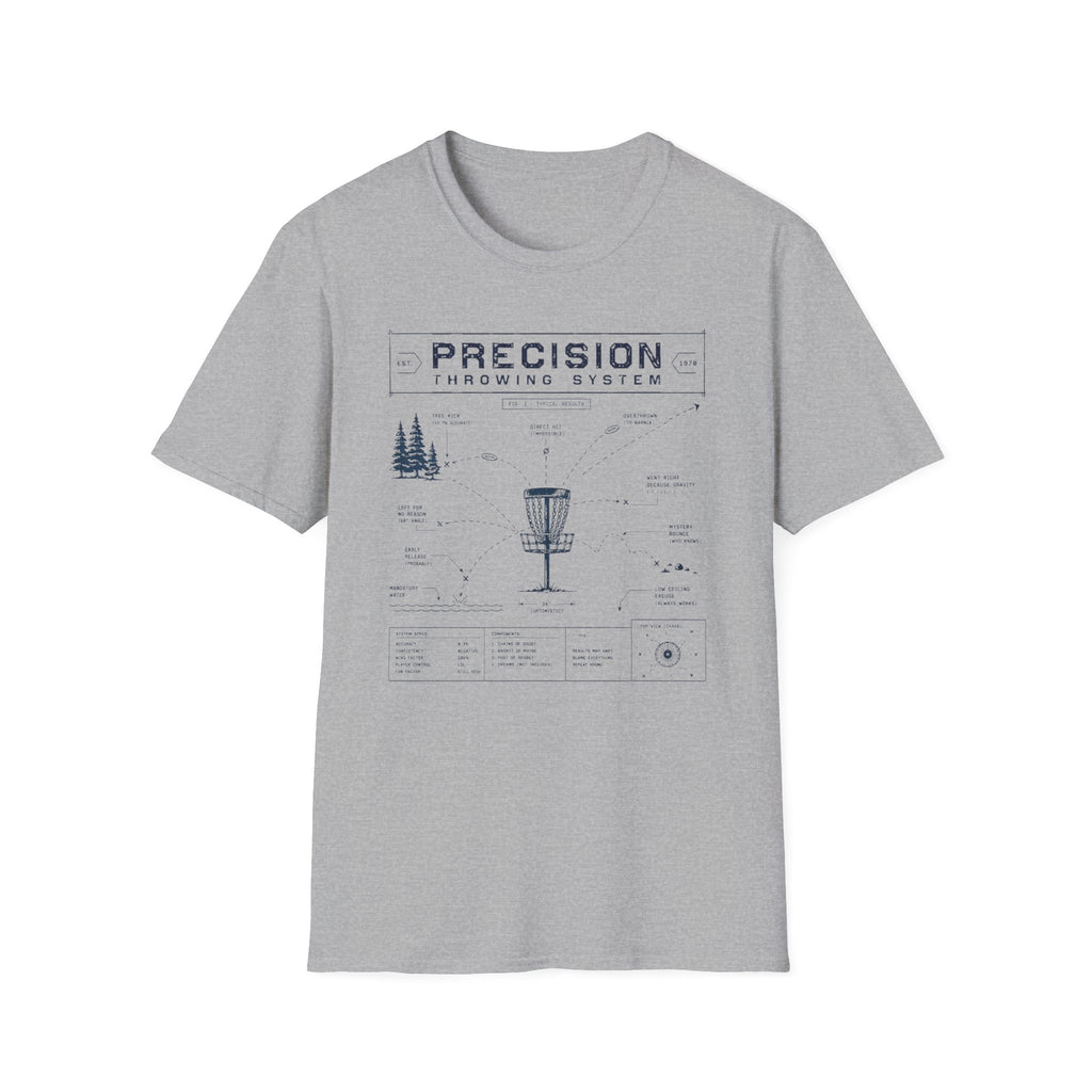 Precision Throwing System Vintage Disc Golf T-Shirt