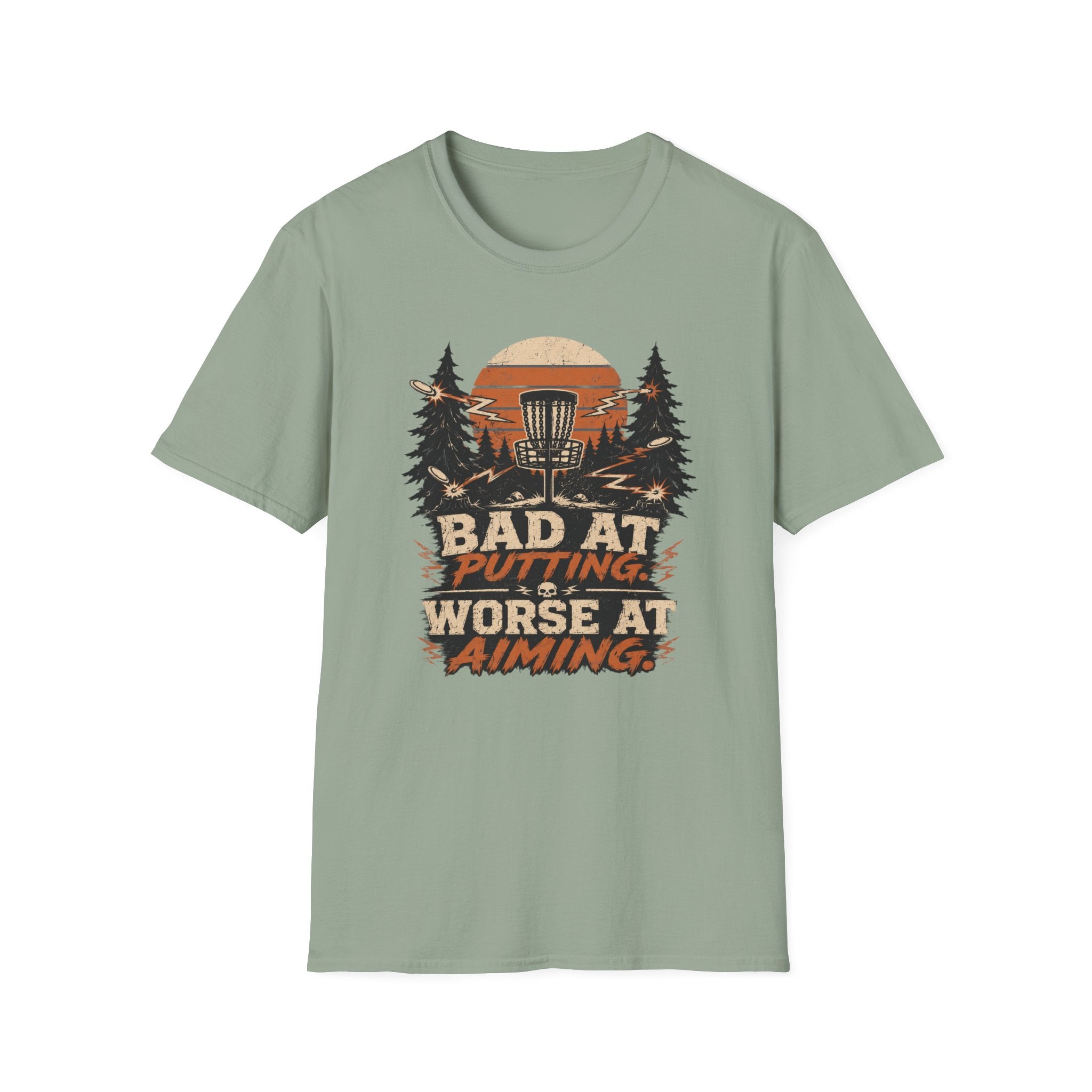 Bad at Putting - Worse at Aiming Vintage Disc Golf T-Shirt