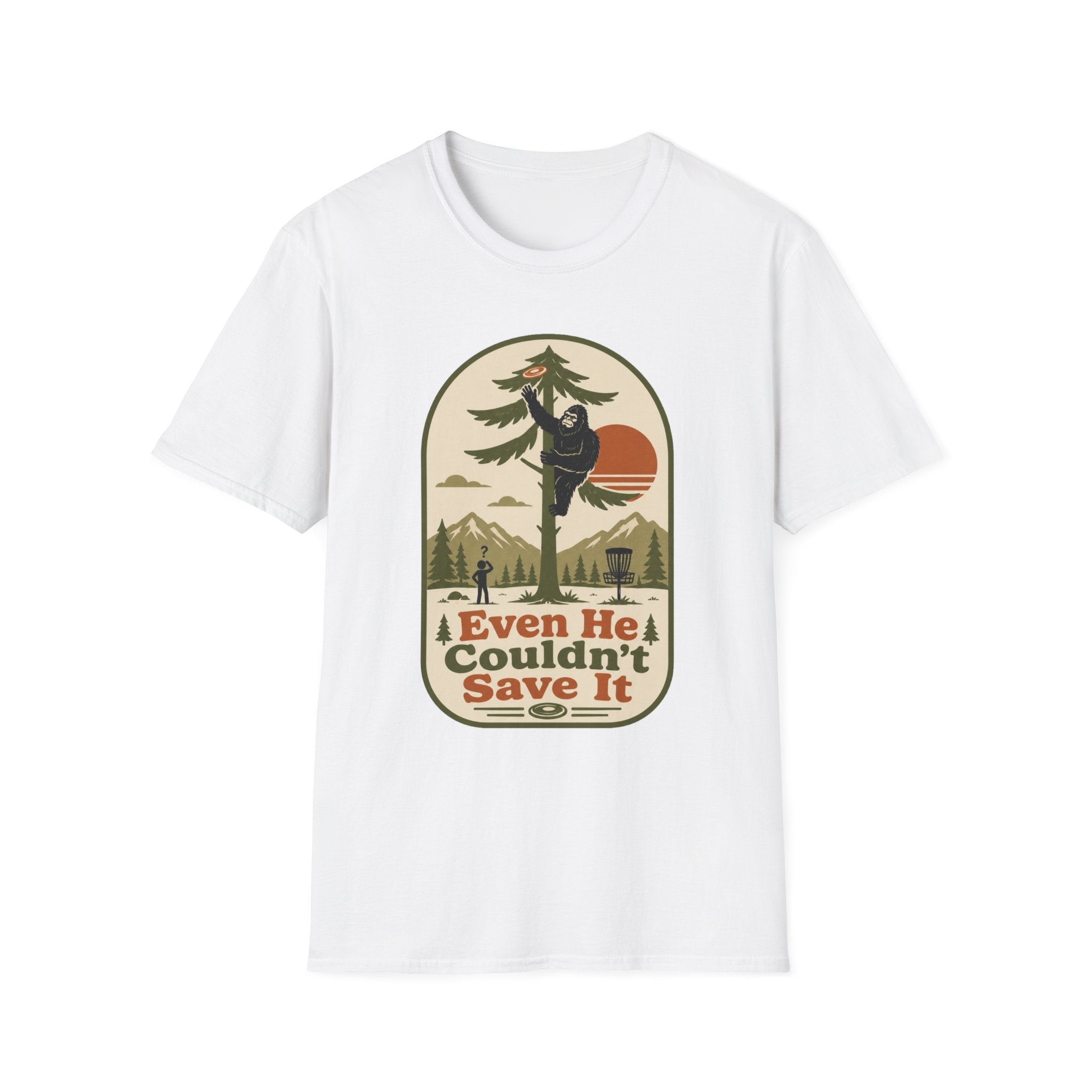 Even He Couldn't Save It Vintage Disc Golf T-Shirt