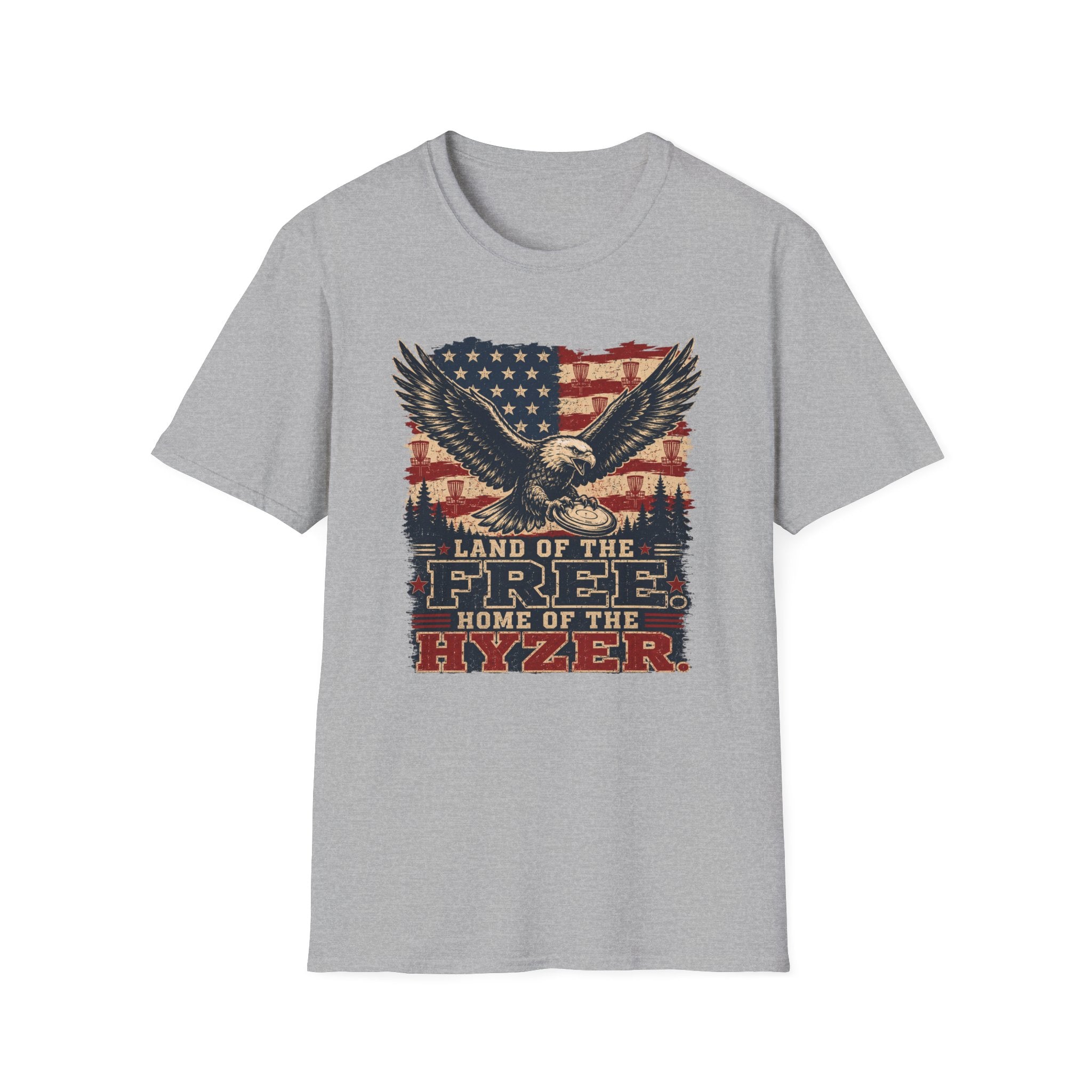 Land of the Free Vintage Disc Golf T-Shirt