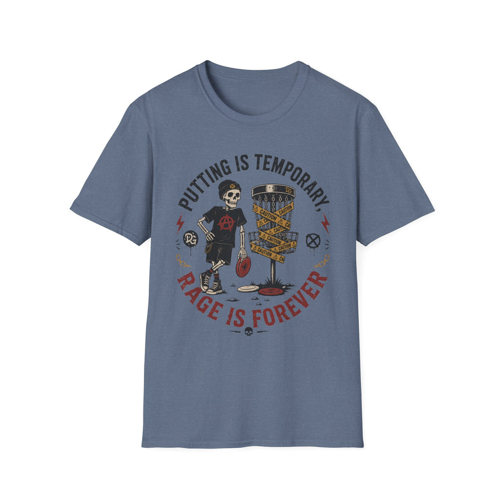 Putting is Temporary Vintage Disc Golf T-Shirt