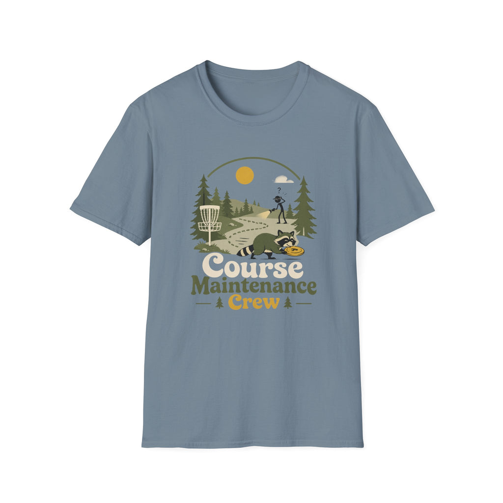 Course Maintenance Crew Vintage Disc Golf T-Shirt