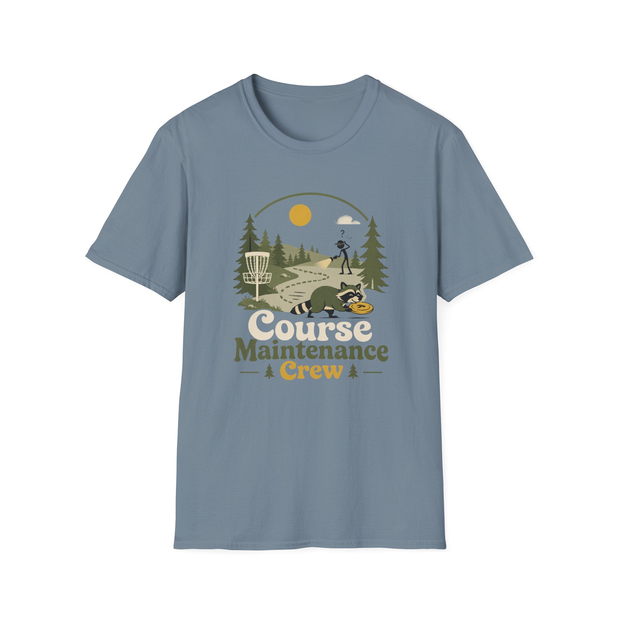 Course Maintenance Crew Vintage Disc Golf T-Shirt