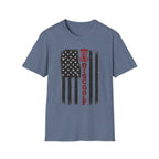 DG Distressed Flag Vintage Disc Golf T-Shirt