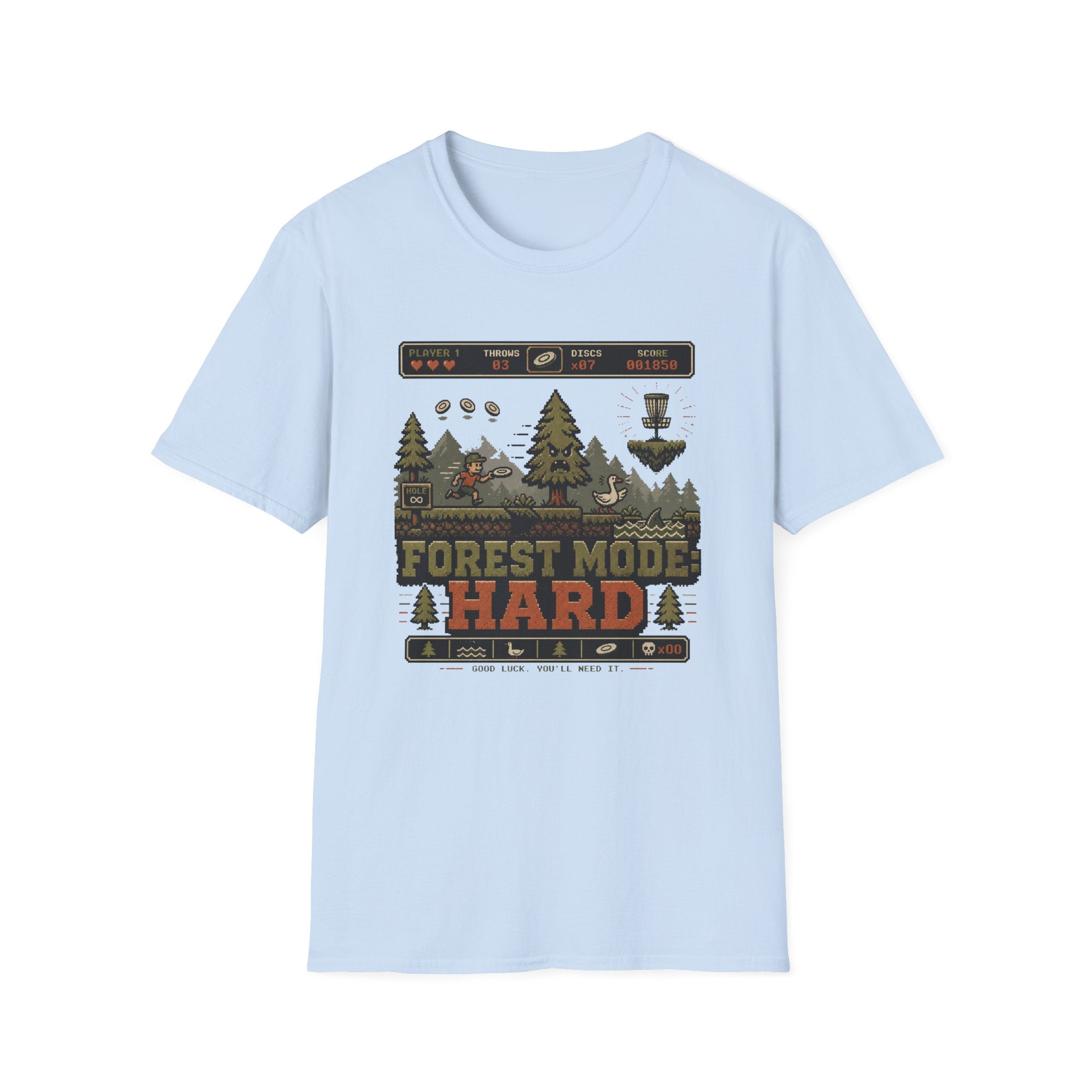 Forest Mode Hard Vintage Disc Golf T-Shirt