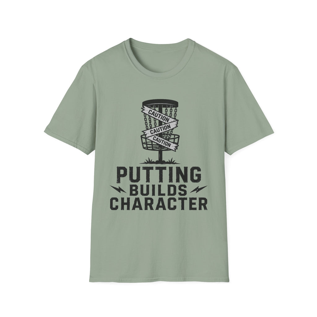 Putting Builds Character Vintage Disc Golf T-Shirt