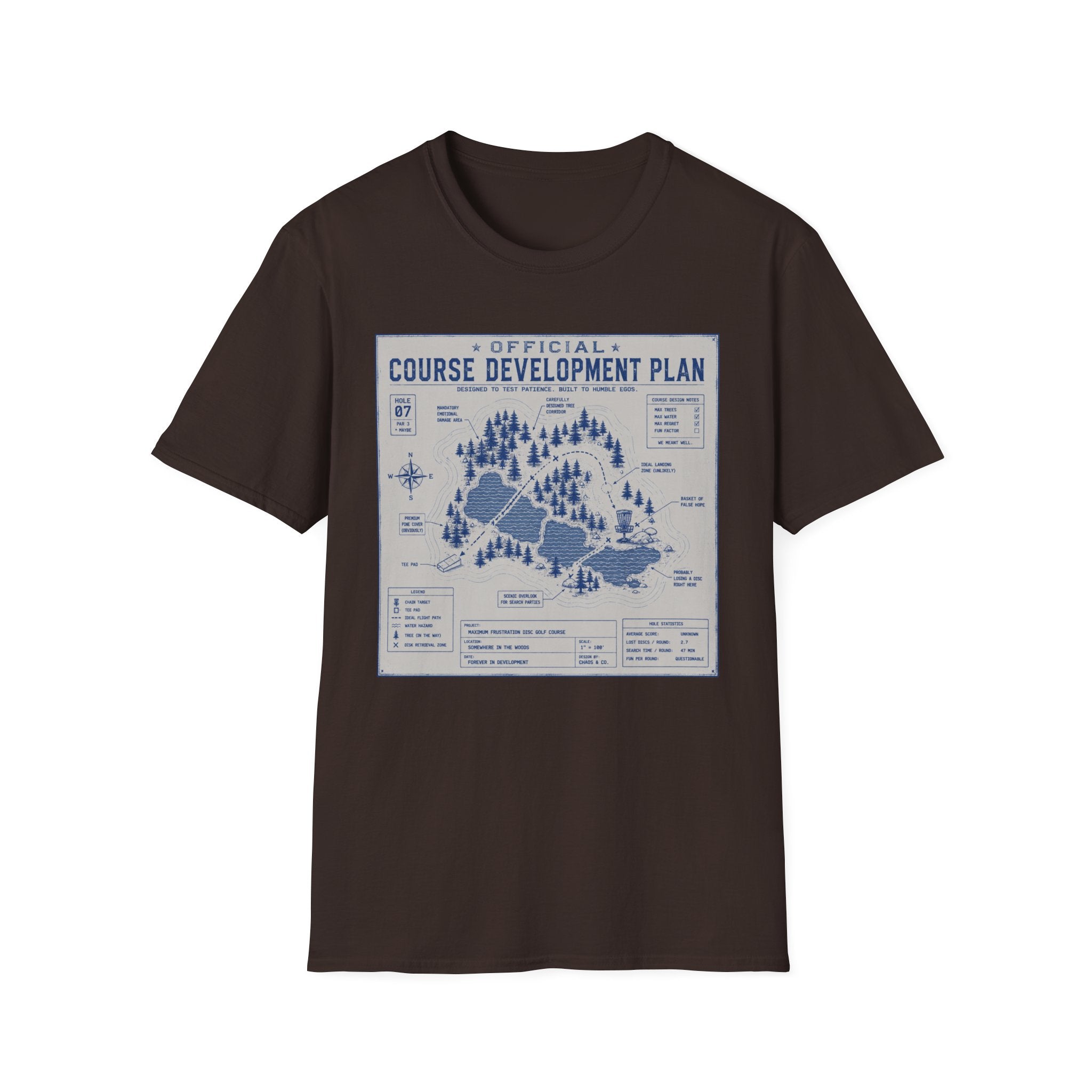 Course Development Plan Vintage Disc Golf T-Shirt