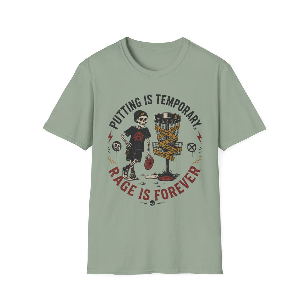 Putting is Temporary Vintage Disc Golf T-Shirt
