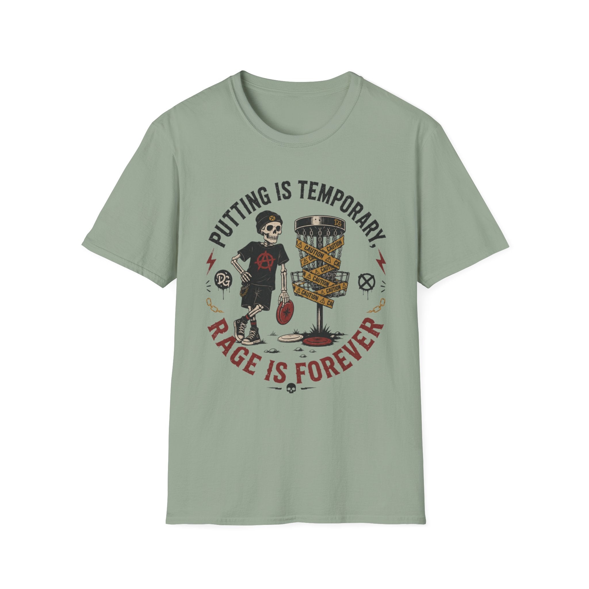 Putting is Temporary Vintage Disc Golf T-Shirt