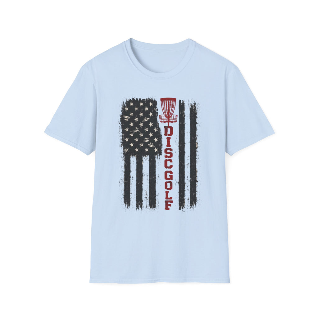 DG Distressed Flag Vintage Disc Golf T-Shirt