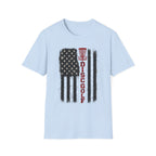DG Distressed Flag Vintage Disc Golf T-Shirt