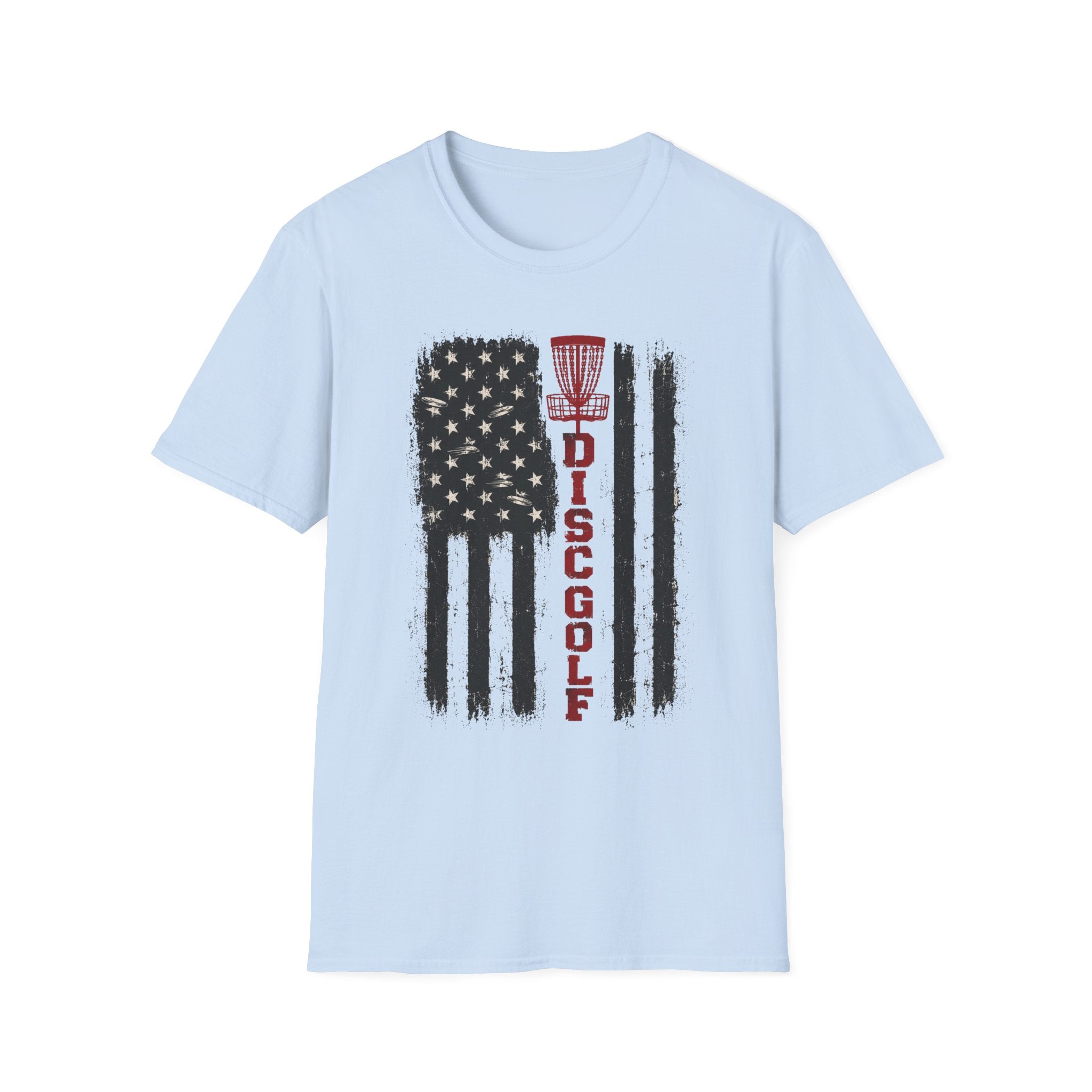 DG Distressed Flag Vintage Disc Golf T-Shirt