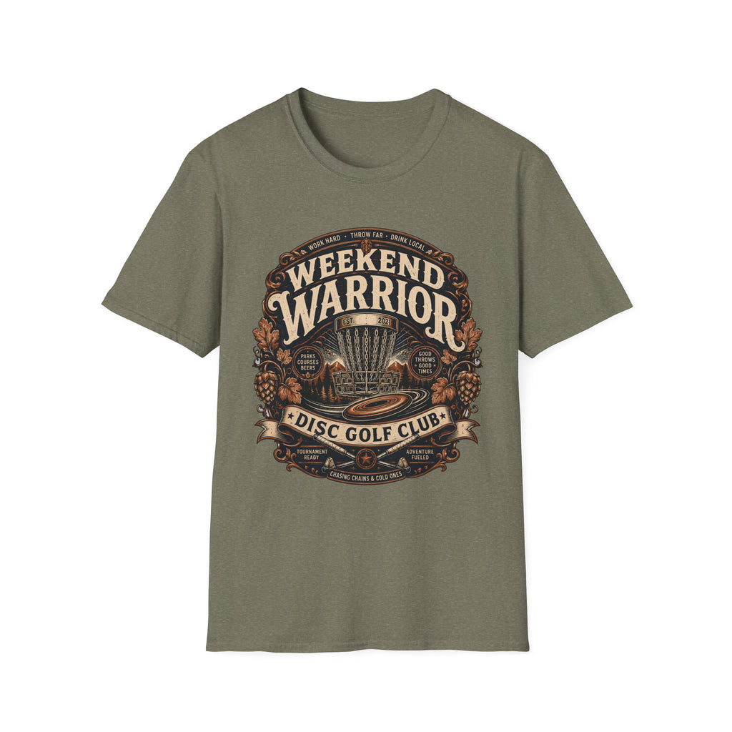 Weekend Warrior Vintage Disc Golf T-Shirt