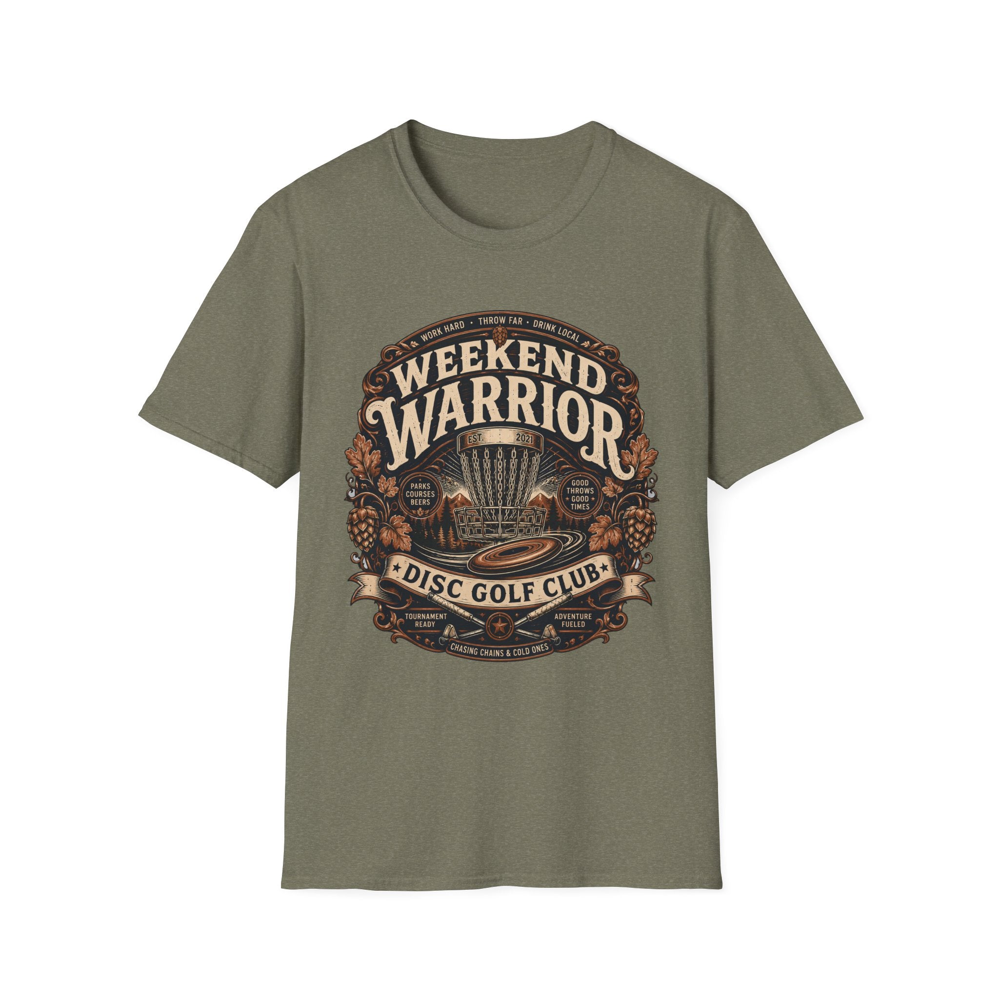 Weekend Warrior Vintage Disc Golf T-Shirt