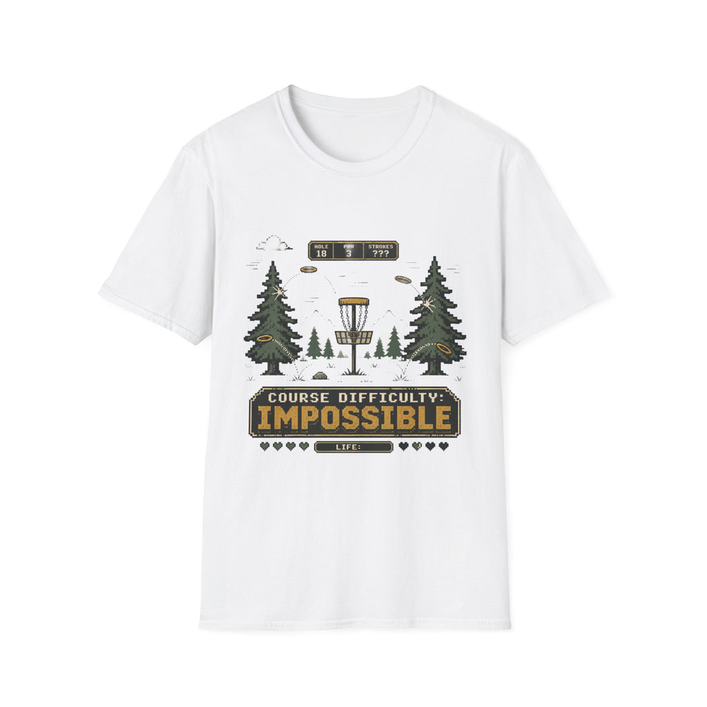 Course Difficulty Impossible Vintage Disc Golf T-Shirt